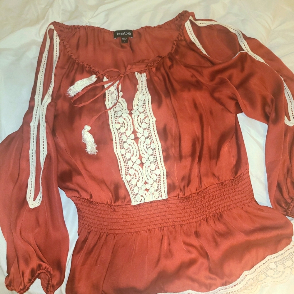 Bebe Silky Blouse